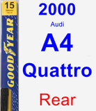 Rear Wiper Blade for 2000 Audi A4 Quattro - Premium