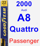 Passenger Wiper Blade for 2000 Audi A8 Quattro - Premium