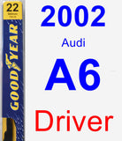 Driver Wiper Blade for 2002 Audi A6 - Premium