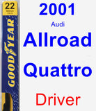 Driver Wiper Blade for 2001 Audi Allroad Quattro - Premium