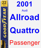 Passenger Wiper Blade for 2001 Audi Allroad Quattro - Premium