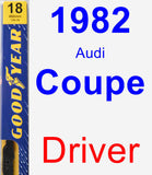 Driver Wiper Blade for 1982 Audi Coupe - Premium