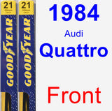 Front Wiper Blade Pack for 1984 Audi Quattro - Premium