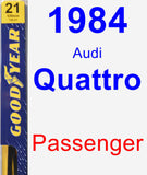 Passenger Wiper Blade for 1984 Audi Quattro - Premium