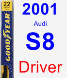 Driver Wiper Blade for 2001 Audi S8 - Premium