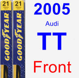Front Wiper Blade Pack for 2005 Audi TT - Premium