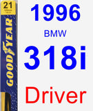 Driver Wiper Blade for 1996 BMW 318i - Premium