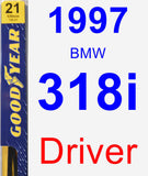 Driver Wiper Blade for 1997 BMW 318i - Premium