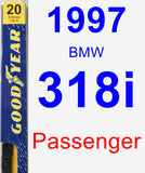 Passenger Wiper Blade for 1997 BMW 318i - Premium