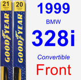 Front Wiper Blade Pack for 1999 BMW 328i - Premium