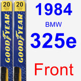 Front Wiper Blade Pack for 1984 BMW 325e - Premium