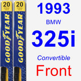 Front Wiper Blade Pack for 1993 BMW 325i - Premium