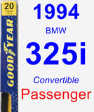 Passenger Wiper Blade for 1994 BMW 325i - Premium