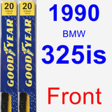 Front Wiper Blade Pack for 1990 BMW 325is - Premium