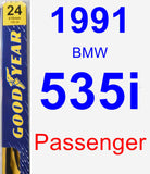 Passenger Wiper Blade for 1991 BMW 535i - Premium