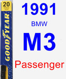 Passenger Wiper Blade for 1991 BMW M3 - Premium
