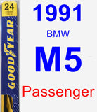 Passenger Wiper Blade for 1991 BMW M5 - Premium