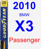 Passenger Wiper Blade for 2010 BMW X3 - Premium