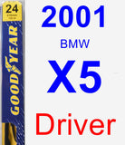 Driver Wiper Blade for 2001 BMW X5 - Premium