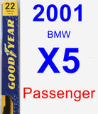 Passenger Wiper Blade for 2001 BMW X5 - Premium