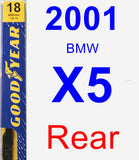 Rear Wiper Blade for 2001 BMW X5 - Premium
