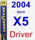 Driver Wiper Blade for 2004 BMW X5 - Premium