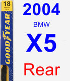 Rear Wiper Blade for 2004 BMW X5 - Premium