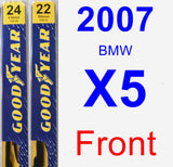Front Wiper Blade Pack for 2007 BMW X5 - Premium