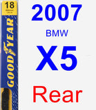 Rear Wiper Blade for 2007 BMW X5 - Premium