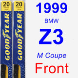 Front Wiper Blade Pack for 1999 BMW Z3 - Premium