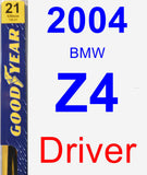 Driver Wiper Blade for 2004 BMW Z4 - Premium