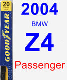 Passenger Wiper Blade for 2004 BMW Z4 - Premium