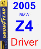 Driver Wiper Blade for 2005 BMW Z4 - Premium