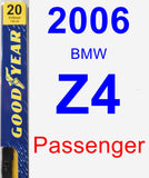 Passenger Wiper Blade for 2006 BMW Z4 - Premium