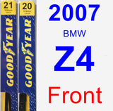 Front Wiper Blade Pack for 2007 BMW Z4 - Premium