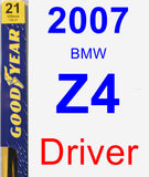 Driver Wiper Blade for 2007 BMW Z4 - Premium