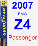 Passenger Wiper Blade for 2007 BMW Z4 - Premium