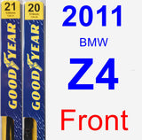 Front Wiper Blade Pack for 2011 BMW Z4 - Premium