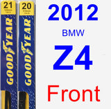 Front Wiper Blade Pack for 2012 BMW Z4 - Premium
