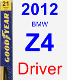 Driver Wiper Blade for 2012 BMW Z4 - Premium