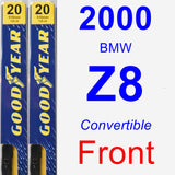 Front Wiper Blade Pack for 2000 BMW Z8 - Premium
