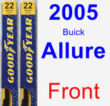 Front Wiper Blade Pack for 2005 Buick Allure - Premium