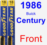 Front Wiper Blade Pack for 1986 Buick Century - Premium
