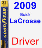 Driver Wiper Blade for 2009 Buick LaCrosse - Premium