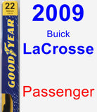 Passenger Wiper Blade for 2009 Buick LaCrosse - Premium