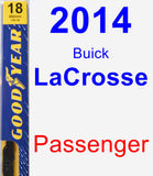 Passenger Wiper Blade for 2014 Buick LaCrosse - Premium