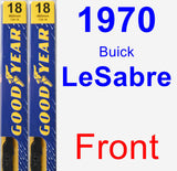 Front Wiper Blade Pack for 1970 Buick LeSabre - Premium