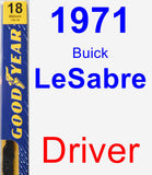 Driver Wiper Blade for 1971 Buick LeSabre - Premium