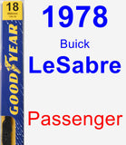 Passenger Wiper Blade for 1978 Buick LeSabre - Premium