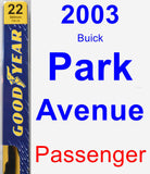 Passenger Wiper Blade for 2003 Buick Park Avenue - Premium